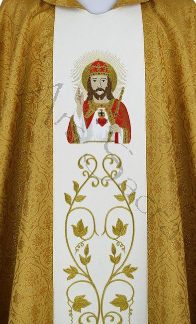 Casulla gótica "Cristo Rey" 543-G16