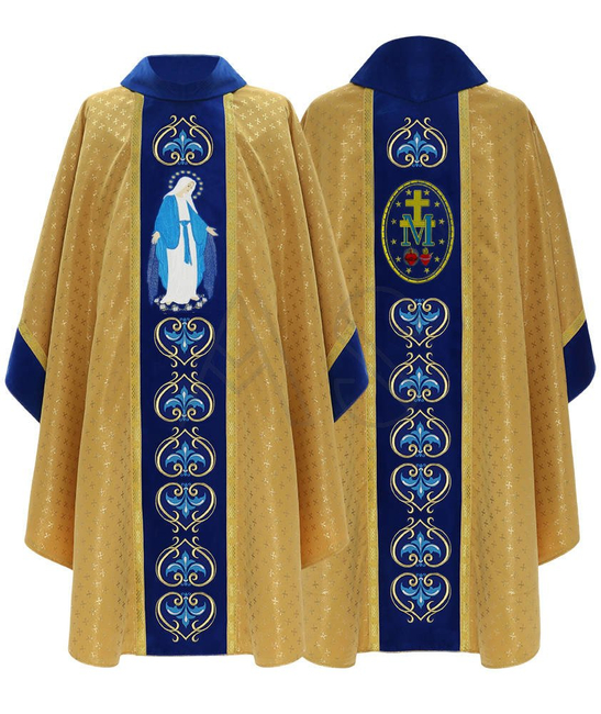 Casulla gótica "Nuestra Señora de las Gracias" 449-AGN61g
