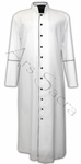 White cassock with black piping CASS-B-CZ
