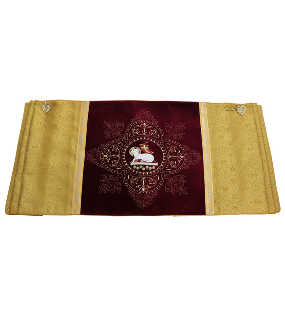 Römische Pluviale und Segensvelum "Lamm"