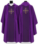 Chasuble gothique "Croix de Jérusalem" 725-F25